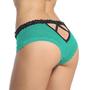 Sofishie Sexy V-Back Open Crotch Panties - Green - Large