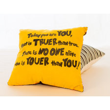 Dr. Seuss tribute quote pillow