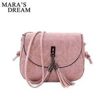 Mara's Dream Mini Women Messenger Bags Pu leather Women Shoulder Bag Tassel Solid Clutches Chain Women Crossbody Bags Tote