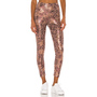  Animal Foil Midi Legging in Golden Leopard
