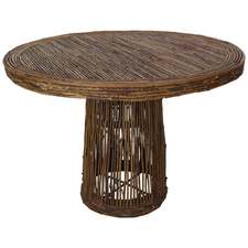 Antique Organic Rose Branches Round Dinning Table, 1930s, France For Sale