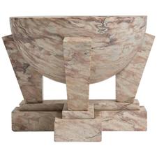  Carved Marble Fountain Basin or Planter For Sale