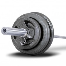 177.5KG CAST IRON OLYMPIC BARBELL KIT
