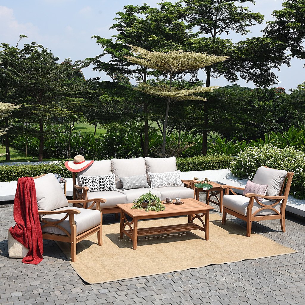 Abbington 5pc Teak Patio Co...