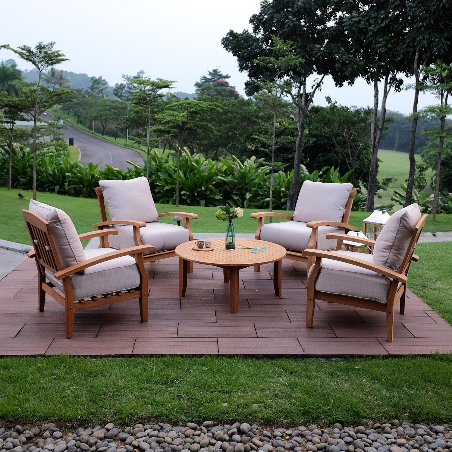 Caterina 5pc Teak Patio Con...