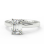 Gabriela - Emerald cut diamond set in 18ct white gold