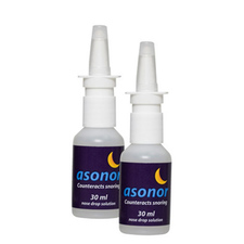 2 Bottles of Asonor 30ml Anti Snoring Solution