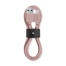Belt Lightning Cable - Rose in color 