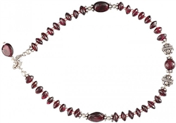 Garnet BeadedSterling Silve...