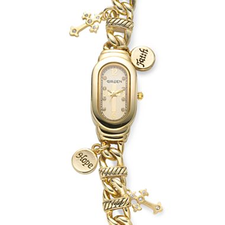 Gruen® Women's Faith & Hope Charm Watch - jcpenney