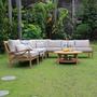 8pc Teak Patio Sectional Sets