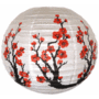 16" Red Sakura (Cherry) Flowers Paper Lantern