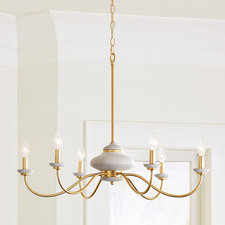 Jude Concrete & Brass Chandelier