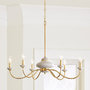 Jude Concrete & Brass Chandelier