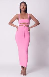Tie Front Two Piece Set