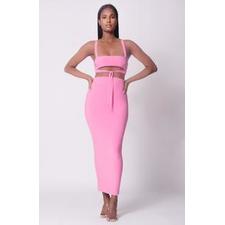 Tie Front Two Piece Set