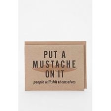 Put A Mustache On It Card