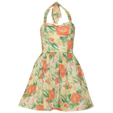 Alice   Olivia Fleur printed brushed-twill dress