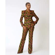 Saangong Double breasted Ankara Suit