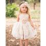 2017 Flower Girl Dresses Knee-length Hand-Made Flower Scoop Tulle JKF021