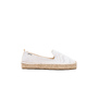  Platform Smoking Slipper in White