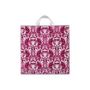 Pink Roccoco Frosted Plastic Carrier Bags