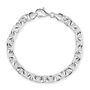 Sterling Silver 7mm Anchor Bracelet Diamond Cut