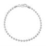 Sterling Silver 3mm Ball Bead Link Bracelet