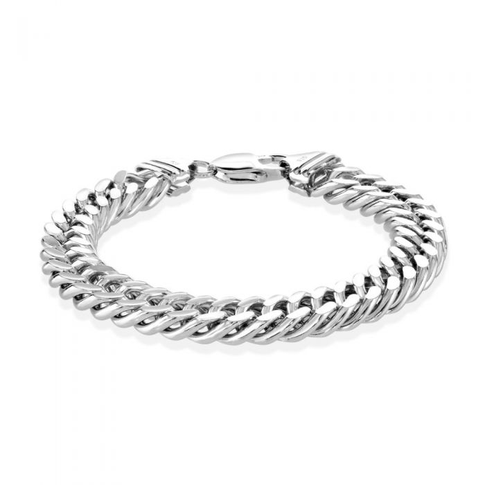 Sterling Silver 10.6mm Doub...