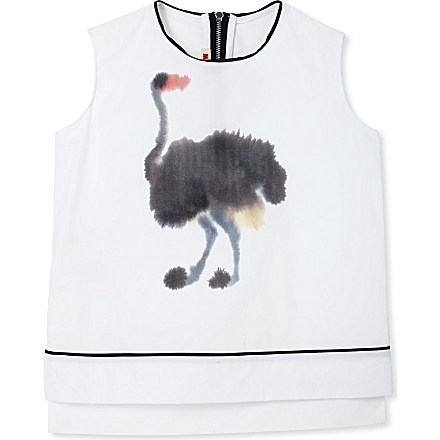 MARNI Ostrich print blouse ...