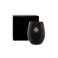 9 Oz Black Ebony Glass Candle