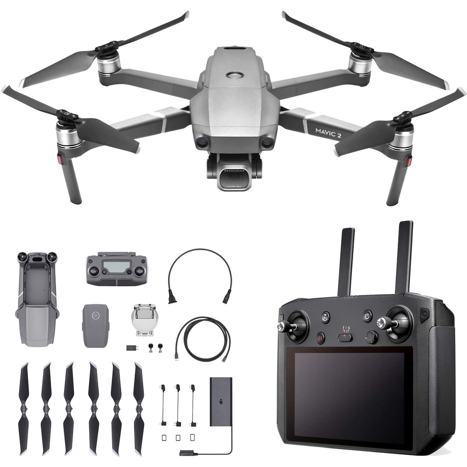 DJI Mavic 2 Pro Drone Quadcopter with Hasselblad Camera and Smart Controller