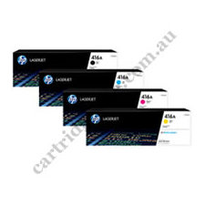 A Set Genuine HP 416A Toner Cartridges B/C/M/Y