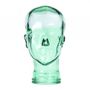 Recycled Glass Mannequin Head Clear 29cm
