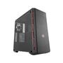Cooler Master MasterBox MB600L ATX Mid-Tower w/ Sleek Brushed Design, Red Side Trim, & Acrylic Side Panel