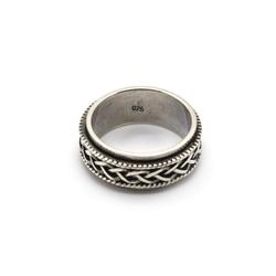 Celtic Spin Silver Men Ring