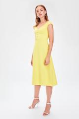 Women's Yellow Midi Dress