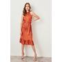 Women's Belted Cinnamon Dress
