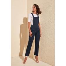 Women's Strappy Indigo Overalls