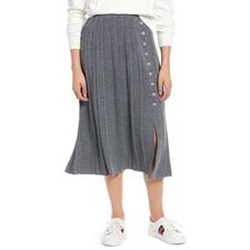  Pleated Sweater Skirt