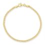 Yellow Gold Plated Sterling Silver 2.4mm Bismark Bracelet