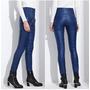  Winter Women High Elastic Waist Zipper Fly Pencil Pants Trousers