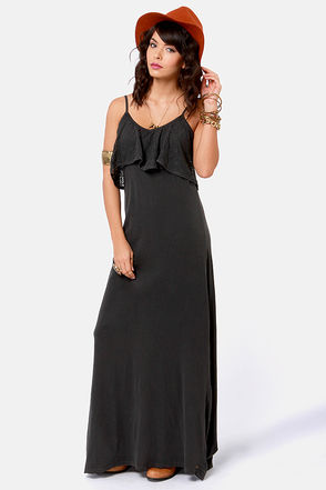 O'Neill Queensland Dress - Washed Black Dress - Lace Dress - $59.50