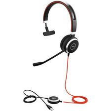 JE40UMHBN | Jabra Evolve 40 UC Mono Headset with USB-A and 3.5mm Jack Connection 6393-829-209