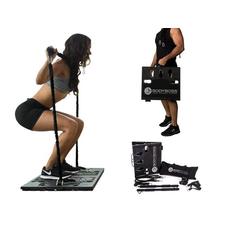 BodyBoss Home Gym 2.0 - Full Portable Gym Home Workout Package - Black