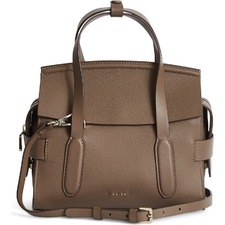 Sophie Leather Crossbody Bag, Main, color, MID GREY