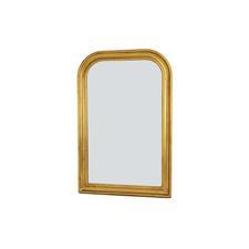 Ova Gold Leaf Louis Philippe Style Mirror