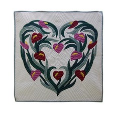 42″ Wall Hanging – Anthurium Heart