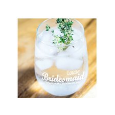 Bridesmaid stemless wine glasses Personalised_etchyourthoughts.co.nz