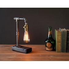 Table lamp-Desk lamp-Edison Steampunk lamp-Rustic home image 0